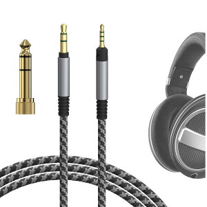 Geekria �P�[�u�� �i�C�����ґg �݊��� �I�[�f�B�I�R�[�h�[���n�C�U�[ Sennheiser HD620S, HD599SE, HD599, HD598, HD598SE, HD560S, HD598SR, HD400Pro, HD579, HD569, HD550, HD505, �w�b�h�z���P�[�u���A2.5mm �ɓK������ 1.7m