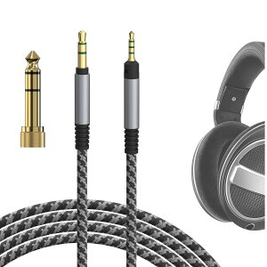 Geekria �P�[�u�� �i�C�����ґg �݊��� �I�[�f�B�I�R�[�h�[���n�C�U�[ Sennheiser HD620S, HD599SE, HD599, HD598, HD598SE, HD560S, HD598SR, HD400Pro, HD579, HD569, HD550, HD505 �w�b�h�z���P�[�u���A2.5mm �ɓK������ 3.0m