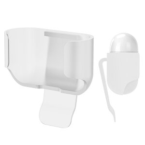 Geekria �C���z���x���g�N���b�v�z���_�[ �A�b�v�� Apple AirPods 4 (��4����)�Ή��A�d���A�U���A���s�A����g���ɍœK�ȃ|�[�^�u���E�G�X�g�N���b�v�P�[�X (�z���C�g)