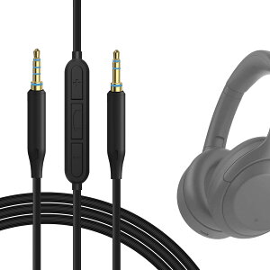 Geekria �P�[�u��t �݊��� �I�[�f�B�I�R�[�h �\�j�[ Sony ULT WEAR WH-XB920N WH-1000XM6 WH-1000XM5 WH-1000XM4 �w�b�h�z���P�[�u���A3.5mm �ɓK������ �C�����C���}�C�N�Ɖ��ʃR���g���[�� 1.2 m