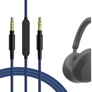 Geekria �P�[�u�� �݊��� �I�[�f�B�I�R�[�h �\�j�[ Sony ULT WEAR WH-1000XM5 WH-1000XM4 �w�b�h�z���P�[�u���A3.5mm AUX �ɓK������ �C�����C���}�C�N�Ɖ��ʃR���g���[�� 1.2m