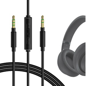 Geekria �P�[�u�� �݊��� �I�[�f�B�I�R�[�h �r�[�c�o�C�h�N�^�[�h�� Beats Studio Pro Solo 4 Solo 3 Pro �w�b�h�z���P�[�u���A3.5mm �ɓK������ �C�����C���}�C�N�Ɖ��ʃR���g���[�� 1.2m