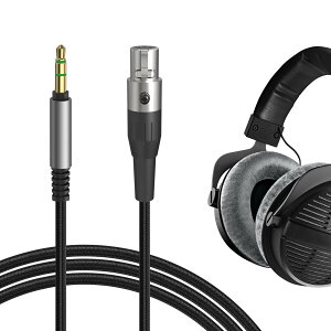 Geekria �P�[�u�� �i�C�����ґg�݊��� �I�[�f�B�I�R�[�h �x�C���[�_�C�i�~�b�NBeyerdynamic DT 900 PRO X, DT 770 PRO X LE �w�b�h�z���P�[�u���A 3.5mm �ɓK������ 1.7 m