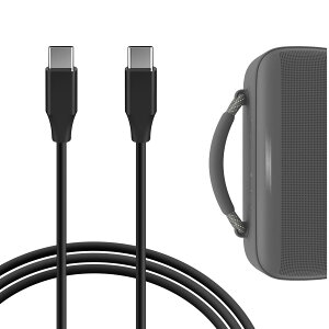 Geekria �[�d�P�[�u�� �݊��� Type-C �[�d�R�[�hUSB-C to USB-C �T�E���h�R�ASoundcore Boom 3i, �{�[�YBose SoundLink Plus, �W�F�C�r�[�G�� JBL GRIP Charge4 GO5 GO4 GO3 Clip5 Clip4 Flip6 �ɑΉ� (��/120cm)