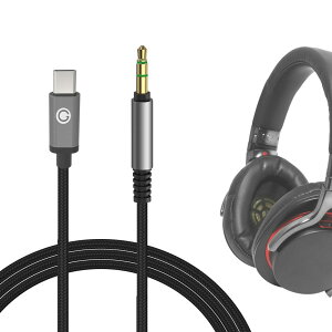Geekria �P�[�u�� �i�C�����ґg USB-C Digital to Audio �݊��� �I�[�f�B�I�R�[�h �\�j�[ Sony ULT WEAR WH-1000XM5 WH-1000XM4 WH-XB920N MDR-XB950BT MDR-XB950N1 INZONEH5 �w�b�h�z���P�[�u���AType-C �ɓK������ 1.2m