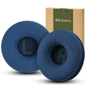 Geekria �C���[�p�b�hComfort�݊��� �p�b�h �W�F�C�r�[�G�� JBL JR300, JR300BT, T450BT, T500BT, Tune 500, Tune 500BT, Tune 510BT, Tune 520BT �w�b�h�z���ɑΉ� �p�b�h �C���[/�C���[�J�b�v ���b�V���t�@�u���b�N(��)