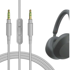 Geekria �P�[�u�� �݊��� �I�[�f�B�I�R�[�h �\�j�[ Sony ULT WEAR WH-1000XM6 WH-1000XM5 WH-1000XM4 WH-1000XM3 WH-XB910N WH-CH710N �w�b�h�z���P�[�u���A3.5mm �ɓK������ �C�����C���}�C�N�Ɖ��ʃR���g���[�� 1.7m