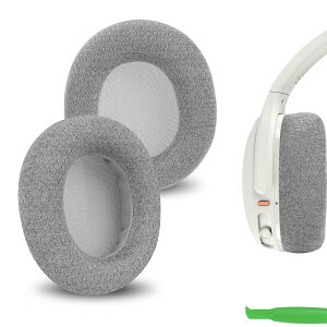 Geekria �C���[�p�b�h Comfort �݊��� �p�b�h �X�J���L�����f�B Skullcandy Crusher ANC 2 �w�b�h�z���ɑΉ� �p�b�h �C���[/�C���[�J�b�v ���b�V���t�@�u���b�N (�O���[)