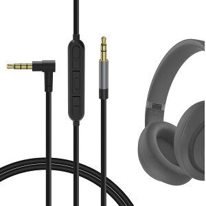 Geekria �P�[�u�� �݊��� �I�[�f�B�I�R�[�h �r�[�c�o�C�h�N�^�[�h�� Beats Studio Pro, Studio 3, Solo 4, �\�j�[Sony WH-1000XM6 �w�b�h�z���P�[�u���A3.5mm �ɓK������ �C�����C���}�C�N�Ɖ��ʃR���g���[��