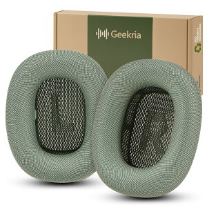 Geekria �C���[�p�b�h Comfort �݊��� �p�b�h �A�b�v�� Apple AirPods MAX (A2096), AirPodsMAX2 (A3184) �w�b�h�z���ɑΉ� �p�b�h �C���[/�C���[�J�b�v (���b�V���t�@�u���b�N/��)