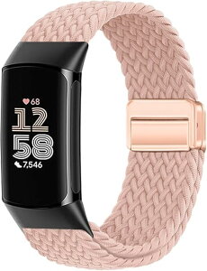 [DQQCQQ] �}�O�l�b�g���҂݃o���h Fitbit Charge 6/Fitbit Charge 5�Ή� ���f�B�[�X �����Y ���߉\ �ʋC�� �����p�x���g �i�C�������[�v ���X�g�o���h �X�|�[�c�X�g���b�v