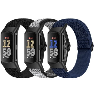 Bcukood �e���r���v�o���hFitbit Charge 6/Fitbit Charge 5�ƌ݊����̂���������v�o���h�X�|�[�c�i�C�������[�v�L�k�������\�ȒʋC���E�H�b�`�o���h�����p�E�H�b�`�o���h�����̒j���A3�p�b�N