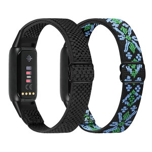 Runostrich �R���p�`�u�� Fitbit Luxe/Fitbit Luxe Special Edition SE �i�C�����e���X�|�[�c�o���h�����p�X�g���b�`�o���h �X�g���b�v �����\�ȐL�k���x���g �y�� �ʋC�� �X�gfor Fitbit Luxe fitbit luxe �x��