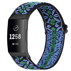 �R���p�`�u�� Fitbit Charge 4 / Fitbit Charge 3 / Charge 3 SE �i�C�����e���X�|�[�c�o���h�����p�X�g���b�`�o���h �X�g���b�v