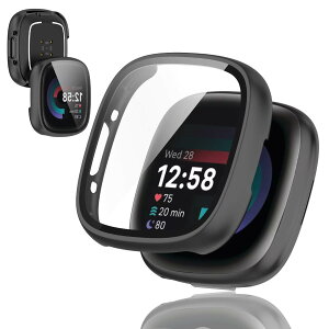 YUANHONG fitbit sense 2/fitbit versa 4 �J�o�[ �y��PC+�����K���X�J�o�[ fitbit sense 2 �ɑΉ�