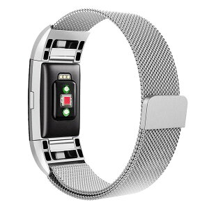Twaxl Fitbit Charge 2�o���h�ƌ݊����̂�������p�o���h�ACharge2�X�}�[�g�E�H�b�`�t�B�b�g�l�X���X�g�o���h�p�̃��j�[�N�ȃ}�O�l�b�g���b�N�o���h�t�����[�v���^�������p�X�g���b�v (L,��F)