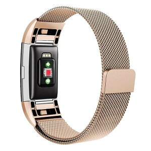 Twaxl Fitbit Charge 2�o���h�ƌ݊����̂�������p�o���h�ACharge2�X�}�[�g�E�H�b�`�t�B�b�g�l�X���X�g�o���h�p�̃��j�[�N�ȃ}�O�l�b�g���b�N�o���h�t�����[�v���^�������p�X�g���b�v (S,���[�Y
