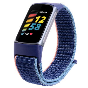 �yOcello�z Fitbit Charge5 �o���h �i�C���� �x���g �����x���g �T�C�Y���߉\ �L�k �ʋC�� (�l�C�r�[)