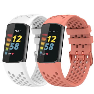 Lamshaw for Charge 6 �o���h, �V���R�� �ʋC�x���g �X�|�[�c�E�H�b�`�o���h Fitbit Charge 6�X�}�[�g�E�H�b�`�ɑΉ� (�z���C�g�{�s���N)