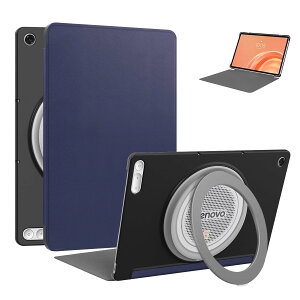 For Lenovo Tab Plus Gen 2 �P�[�X �J�o�[�yHNWEIWEI �z 360°�S�ʕی� 12.1 �C���` PU���U�[�O���i�l�C�r�[�u���[�j