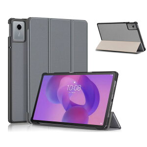 For Lenovo Idea Tab Plus/TB365FC(2025����) �p �P�[�X �J�o�[ �ی�P�[�X �yNOUKAJU�z 12.1�C���` �^�u���b�g���[�J�o�[ �I�[�g�X���[�v�@�\ �y�� ���^ �ϏՌ� �����h�~ �p�x���� �X�^���h�@�\ (�O���[)