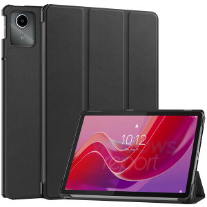 For Lenovo Tab M11/B11/K11 �P�[�X LAVIE Tab T11D T1155/HTS /T11 T1155/HAS (TAB11/F01)/ T11 T1165/KAS /�yTrocnet�z�}�O�l�b�g�J�� �I�[�g�X���[�v�@�\ �y�� �X�����ȎO�܃X�^���h �ϏՌ�(�u���b�N)