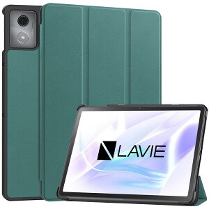 For LAVIE Tab T11 T1155/HAS/T1165/KAS/T11D T1155/HTS/Lenovo Tab K11/B11/K11 �P�[�X�yCOKOVI�z�X�^���h�@�\ �O�܂� �ϏՌ� �y�ʌ^ ����PU���U�[ �}�O�l�b�g���� �I�[�g�X���[�v�@�\(�_�[�N�O���[��)