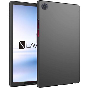 For NEC LAVIE Tab T8 (T0855/KAS, TAB08/H05)/Lenovo Tab One �P�[�X �J�o�[ �yHNWEIWEI�z 8.7�C���` �ϏՌ� TPU�f�� �_�炩����G�� �y�� ���^ �w��h�~ ���ϖh�~ (�u���b�N)
