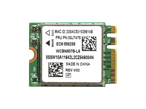 Laptopdiyparts Lenovo�ɓK�� 00JT478 BCM94356Z BCM4356 802.11a/b/g/n/ac 867Mbps WLAN + Bluetooth 4.1 M.2 Combo �J�[�h for ThinkPad X260 T460 T460s T460p T560 L460 L560 YOGA 260 ideapad 720s(Ryzen)
