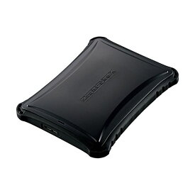 （まとめ）エレコム ZEROSHOCK外付けポータブルSSD 500GB ブラック ESD-ZSA0500GBK 1台【×3セット】