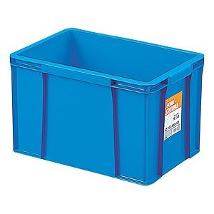  ホームコンテナー コンテナボックス  ブルー 材質：PP 〔汎用 道具箱 DIY用品 工具箱〕