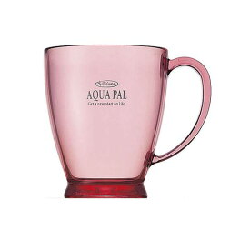 (まとめ) プラスチックコップ/プラカップ 【ピンク】 280ml 熱湯消毒可 キッチン用品 アクアパルカップ 【×60個セット】