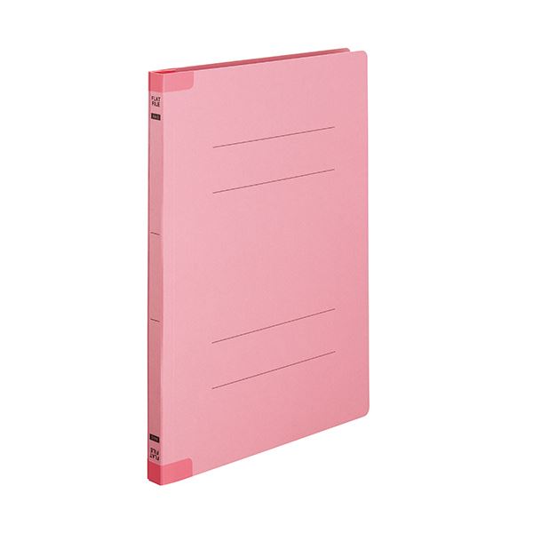 (まとめ) TANOSEEフラットファイル(背補強タイプ) A4タテ 150枚収容 背幅18mm ピンク1セット(30冊:10冊×3パック)  【×10セット】 | T.M.Bストア