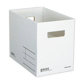 コクヨ 収納ボックス（NEOS）Mサイズ ホワイト A4-NEMB-W 1セット（10個）