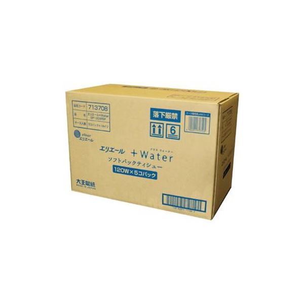 大王製紙 エリエール+Waterティッシュー120組5個×18