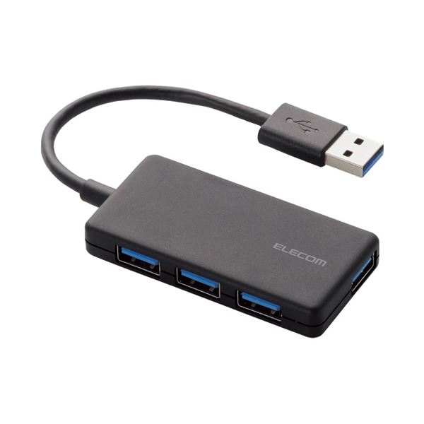 エレコム USBハブ 4ポート 3.0対応 ブラック U3H-A416BBK