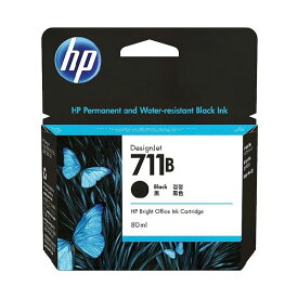 HP 【純正】 インクカートリッジ HP711B ブラック 顔料インク(増量) 3WX01A