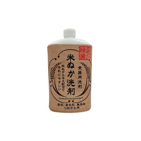 (まとめ) ロケット石鹸 米ぬか食器用洗剤 詰替用 800ml 【×12セット】