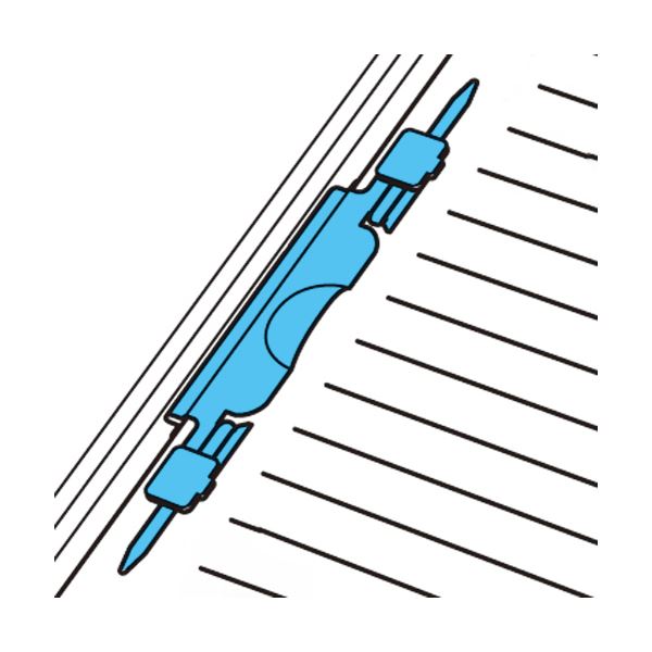 (まとめ) セキセイ レポートファイル(ルララ)A4タテ 2穴 100枚収容 ブルー PAL-80-10 1冊 【×100セット】 | T.M.Bストア