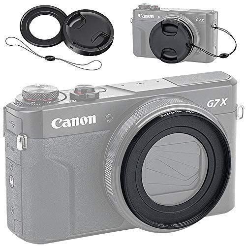 JJC フィルターアダプター レンズキャップ キット Canon PowerShot G5X G7 X Mark III G7XM2 適用 |  T.M.Bストア