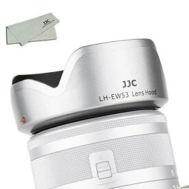 JJC 可逆式 レンズフード 花形 Canon EF-M 15-45mm F3.5-6.3 IS STM レンズ 対応 EOS Kiss M2 Kiss M M200 M6 Mark II M50 M100 M5 M10 用 EW-53 互換