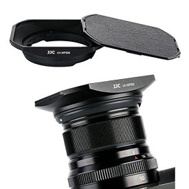 JJC メタル 正方形 レンズフード + フードキャップ Fujifilm Fujinon XF 50mm F2 R WR レンズ 用 X-T4 X-T200 X-Pro3 X-A7 X-Pro2 X-T3 X-T2 X-T1 X-T30 X-T20 X-T10 に対応 黒い