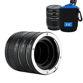 JJC 接写リング デジタル接写リングセット Canon EF/EF-S マウント用 EOS 90D 80D 5D IV III II 6D II 5DS 5DR 1DX III II Kiss X10i X10 X9 X9i x8i X70 対応 12mm+20mm+36mmセット ボディキャップとリアレンズキャップ 付属
