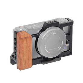 対応 Sony ソニー VLOGCAM ZV-1カメラ通用ケージ 超拡張性 1/4のネジ穴と3/8のネジ穴 Arri規格のネジ穴がある Arca規格プレートがあり、耐磨耗性、 耐腐食性が優れています (ZV-1TL)