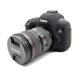 Canon キヤノン PEN EOS 5D Mark IV 5D Mark4 5D4 カメラカバー シリコンケース シリコンカバー カメラケース 撮影ケース ライナーケース カメラホルダー、Koowl製作、外観が上品で、超薄型、品質に優れており、耐震・耐衝撃・耐磨耗性が高い (ブラック)