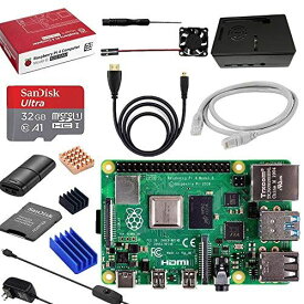 Vemico Raspberry Pi 4 Model B RAM 4GBラズベリーパイ4b ラズパイMicroSDカード32GB 5V USB-Type-C 電源アダプター/新しい専用ケース/冷却ファン/MicroHDMI-to-HDMIケーブルライン/ドライバー/ラズパイ専用ケース/カードリーダ