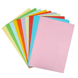 Atpwonz カラーコピー用紙 100枚 A4サイズ カラーペーパー 選べる10色 70g/m2 コピー用紙 プリンタ用紙 折り紙