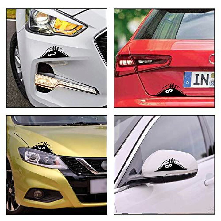 楽天市場 Tomall 覗き見モンスター 恐ろしい目 カーステッカー 覗き見エルフ 車用デカール 防水 車用デカール スマイル 怒り 車用ステッカー ブラック 車 窓 バンパー ノートパソコン オートバイ用 T M Bストア
