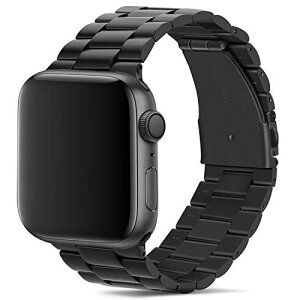 Tasikar �R���p�`�u�� Apple Watch �o���h 44mm 42mm �v���~�A���X�e�����X�X�`�[�����^�������o���h Apple Watch SE �V���[�Y6 �V���[�Y5 / 4 (44mm) �V���[�Y3 / 2 / 1 (42mm)�p (�u���b�N) 42mm/44mm