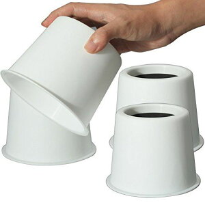 Uping 継ぎ脚 高さ調節 継脚 ベッド の高さをあげる足 4個セット 高さを上げる 高さ調節脚 こたつ 継足し 継ぎ足 テーブル脚台 高さ調整 暖房器具 丸型 (耐荷重450kg) ホワイト